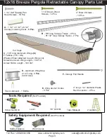 Предварительный просмотр 3 страницы OLT 12x16 Breeze Pergola Assembly Manual