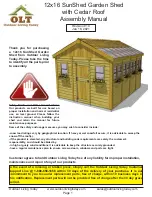 Preview for 1 page of OLT 12x16 SunShed Assembly Manual