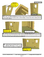 Preview for 11 page of OLT 12x16 SunShed Assembly Manual