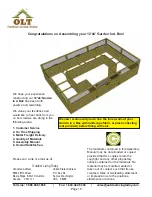 Preview for 15 page of OLT 12'x8' Garden In A Box Assembly Manual