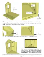 Preview for 8 page of OLT 6x6 Little Cedar Playhouse Assembly Manual