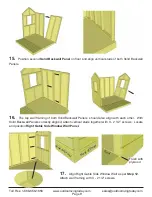 Preview for 9 page of OLT 6x6 Little Cedar Playhouse Assembly Manual