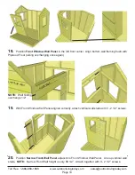 Preview for 10 page of OLT 6x6 Little Cedar Playhouse Assembly Manual