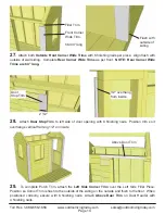 Preview for 13 page of OLT 6x6 Little Cedar Playhouse Assembly Manual