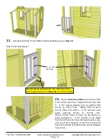 Preview for 15 page of OLT 6x6 Little Cedar Playhouse Assembly Manual