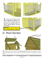 Preview for 16 page of OLT 6x6 Little Cedar Playhouse Assembly Manual