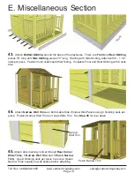 Preview for 19 page of OLT 6x6 Little Cedar Playhouse Assembly Manual