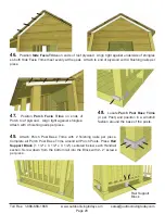 Preview for 20 page of OLT 6x6 Little Cedar Playhouse Assembly Manual