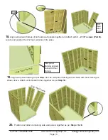 Preview for 13 page of OLT 6x6 Maximizer Storage Shed Assembly Manual