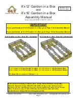 Preview for 1 page of OLT 8x12 Garden in a Box Assembly Manual