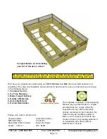 Предварительный просмотр 14 страницы OLT 8x12 Garden in a Box Assembly Manual