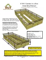 Предварительный просмотр 16 страницы OLT 8x12 Garden in a Box Assembly Manual