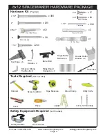 Предварительный просмотр 3 страницы OLT 8x12 SpaceMaker Garden Shed Assembly Manual