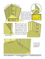 Предварительный просмотр 9 страницы OLT 8x12 SpaceMaker Garden Shed Assembly Manual