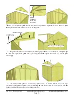 Preview for 15 page of OLT 8x12 SpaceMaker Garden Shed Assembly Manual