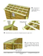 Предварительный просмотр 22 страницы OLT 8x12 SpaceMaker Garden Shed Assembly Manual