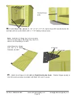 Preview for 33 page of OLT 8x12 SpaceMaker Garden Shed Assembly Manual