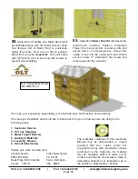 Предварительный просмотр 36 страницы OLT 8x12 SpaceMaker Garden Shed Assembly Manual