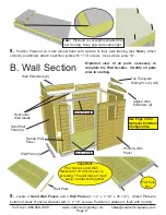 Предварительный просмотр 9 страницы OLT 8x4 SpaceSaver Garden Shed Bevel Model with Plywood... Assembly Manual