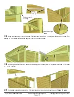 Предварительный просмотр 14 страницы OLT 8x4 SpaceSaver Garden Shed Bevel Model with Plywood... Assembly Manual