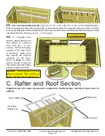 Предварительный просмотр 16 страницы OLT 8x4 SpaceSaver Garden Shed Bevel Model with Plywood... Assembly Manual