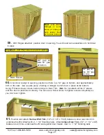 Предварительный просмотр 27 страницы OLT 8x4 SpaceSaver Garden Shed Bevel Model with Plywood... Assembly Manual