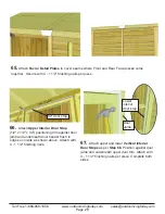 Preview for 29 page of OLT 8x4 SpaceSaver Garden Shed Bevel Model with Plywood... Assembly Manual