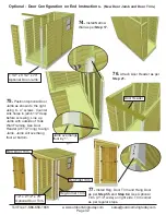 Preview for 32 page of OLT 8x4 SpaceSaver Garden Shed Bevel Model with Plywood... Assembly Manual