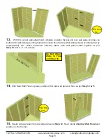 Предварительный просмотр 8 страницы OLT 8x4 SpaceSaver Garden Shed Assembly Manual