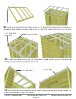 Предварительный просмотр 15 страницы OLT 8x4 SpaceSaver Garden Shed Assembly Manual