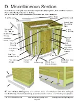 Предварительный просмотр 20 страницы OLT 8x4 SpaceSaver Garden Shed Assembly Manual