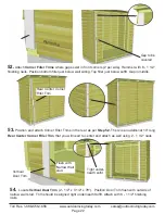 Предварительный просмотр 22 страницы OLT 8x4 SpaceSaver Garden Shed Assembly Manual