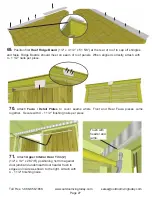 Предварительный просмотр 27 страницы OLT 8x4 SpaceSaver Garden Shed Assembly Manual