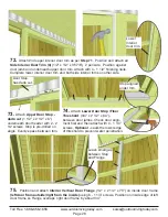 Предварительный просмотр 28 страницы OLT 8x4 SpaceSaver Garden Shed Assembly Manual