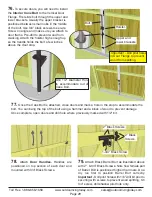 Предварительный просмотр 29 страницы OLT 8x4 SpaceSaver Garden Shed Assembly Manual