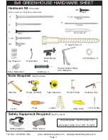 Предварительный просмотр 3 страницы OLT 8x8 Cedar Assembly Manual