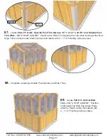 Предварительный просмотр 31 страницы OLT 8x8 Cedar Assembly Manual