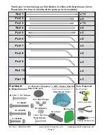 Preview for 2 page of OLT 8x8 Garden in a Box with Greenhouse Cover Assembly Manual