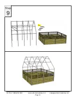 Preview for 12 page of OLT 8x8 Garden in a Box with Greenhouse Cover Assembly Manual