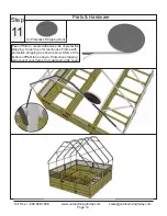 Preview for 14 page of OLT 8x8 Garden in a Box with Greenhouse Cover Assembly Manual