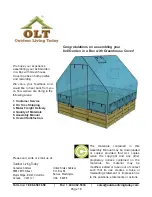 Preview for 18 page of OLT 8x8 Garden in a Box with Greenhouse Cover Assembly Manual