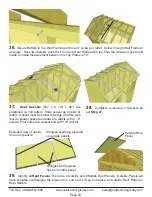 Предварительный просмотр 18 страницы OLT 9x6 Cabana-Bevel Assembly Manual
