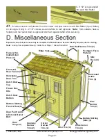 Preview for 21 page of OLT 9x6 Cabana-Bevel Assembly Manual