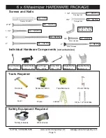 Предварительный просмотр 5 страницы OLT Architectural Knotty with Cedar Roof Assembly Manual