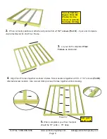 Предварительный просмотр 8 страницы OLT Architectural Knotty with Cedar Roof Assembly Manual