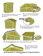 Предварительный просмотр 28 страницы OLT Architectural Knotty with Cedar Roof Assembly Manual