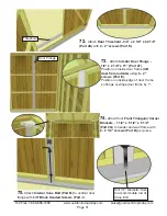 Предварительный просмотр 31 страницы OLT Architectural Knotty with Cedar Roof Assembly Manual