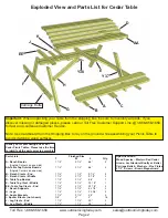 Preview for 2 page of OLT Cedar Table 24 Assembly Manual