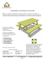 Preview for 12 page of OLT Cedar Table 24 Assembly Manual