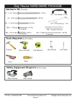 Preview for 3 page of OLT Dog House Assembly Manual